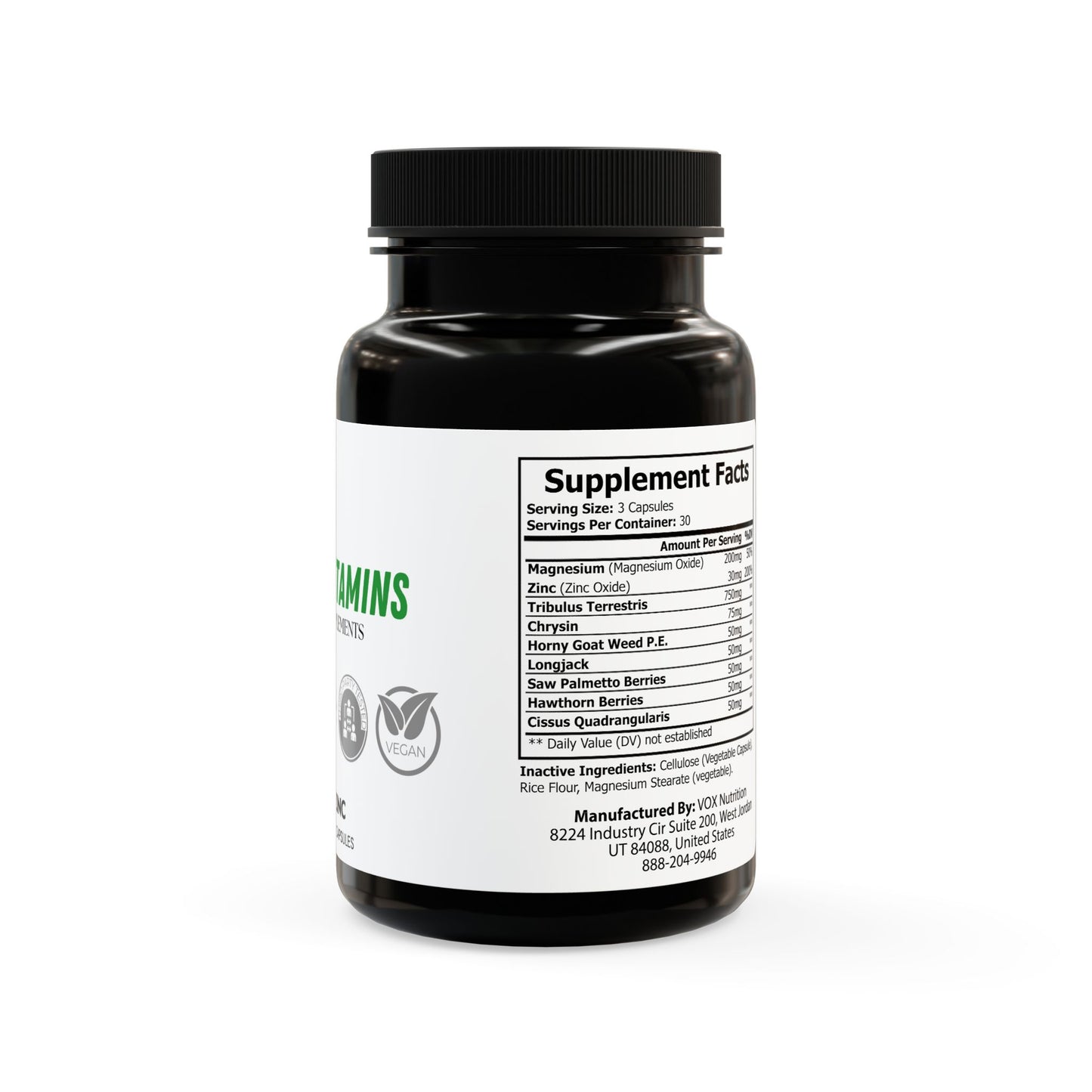 Magnesium Zinc Supplement (90 Capsules)